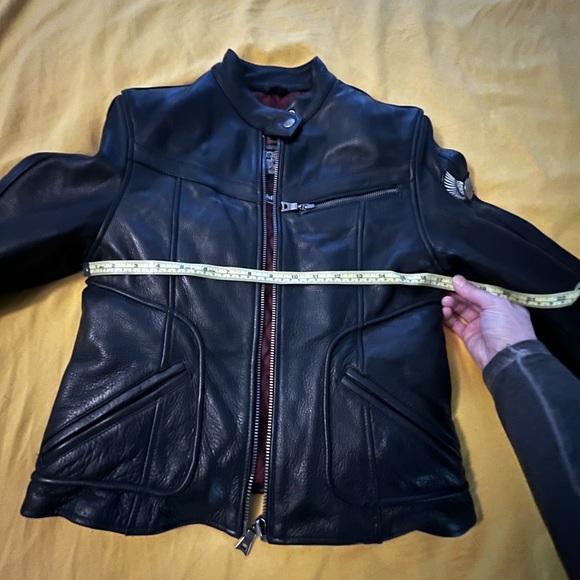 Ladies NWOT leather motorcycle jacket - Picture 8 of 9